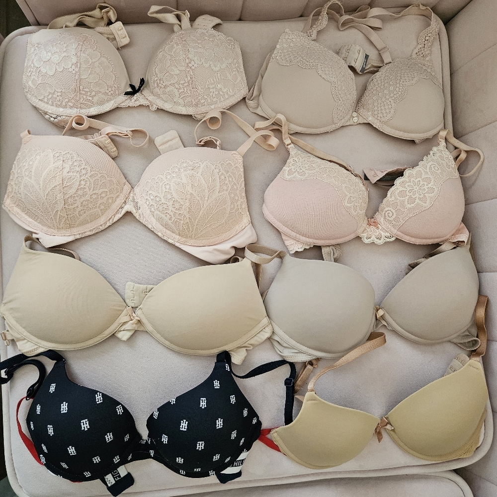 lot of 8 bras (aerie, auden, tommy hilfiger, victorias secret)